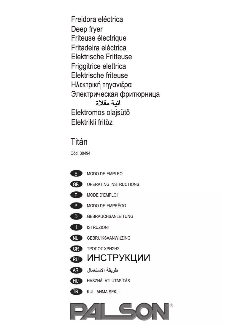 Imagen de la primera página del manual del dispositivo Titán