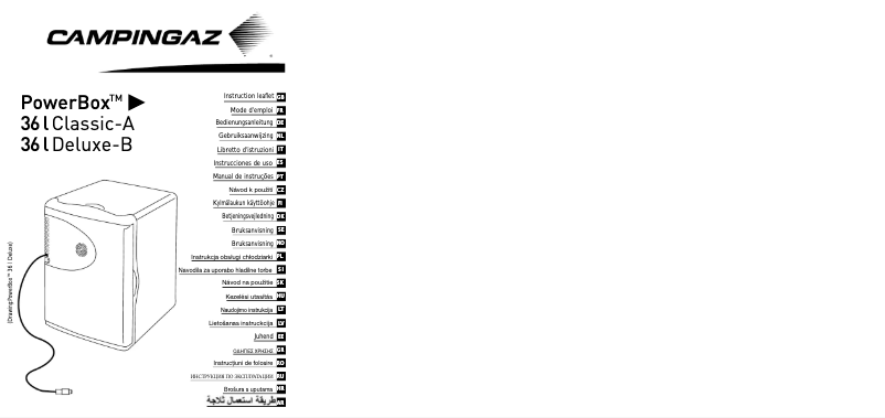 Imagen de la primera página del manual del dispositivo Powerbox Classic 36L
