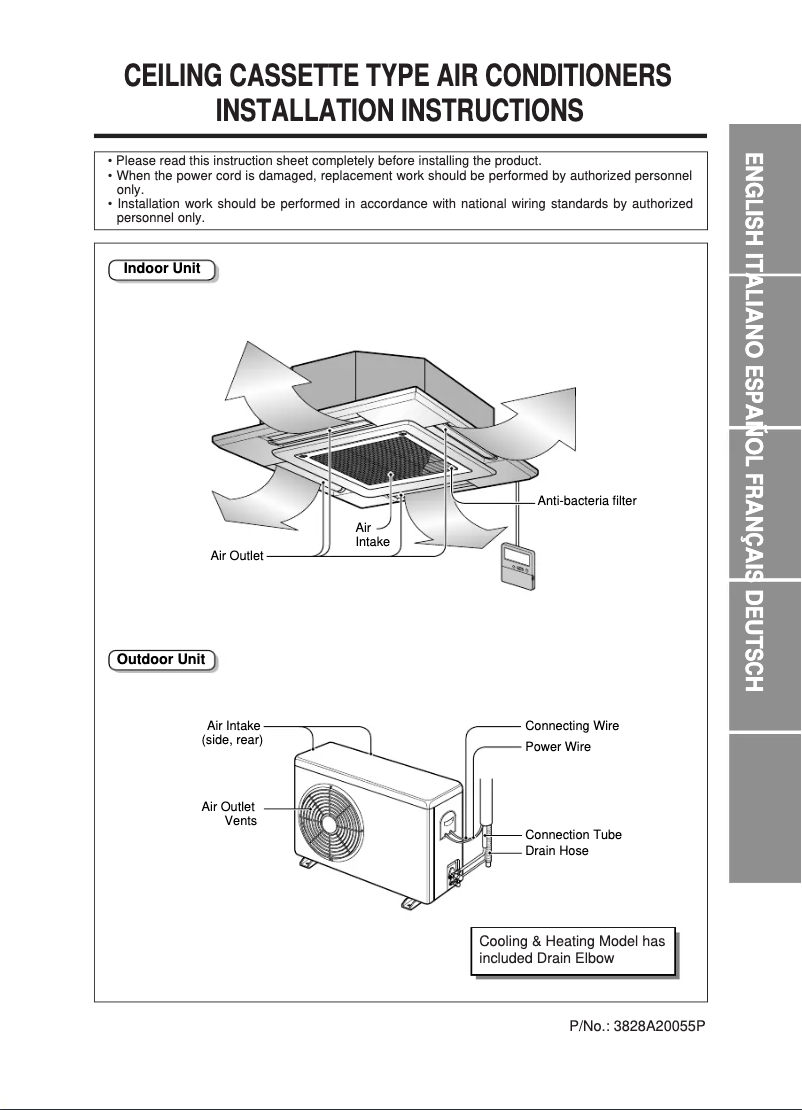 Página 1 del manual Guía de instalación LG LTNE1860HL