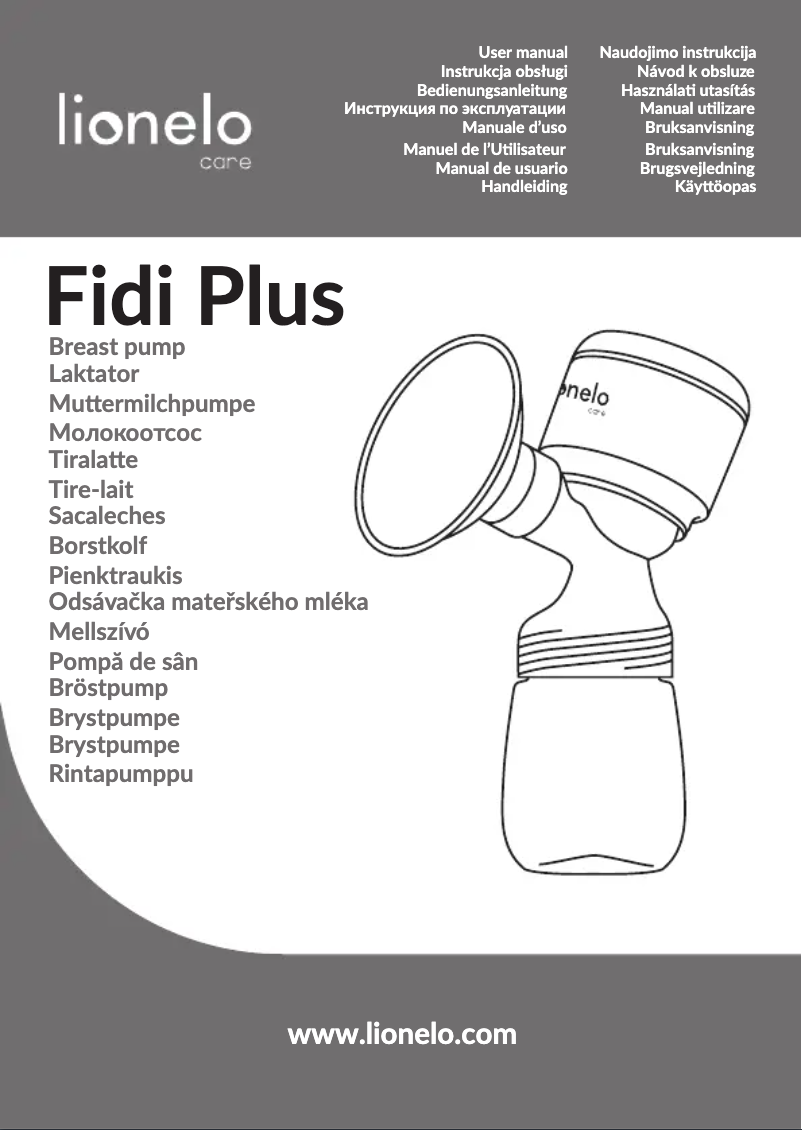 Imagen de la primera página del manual del dispositivo Fidi Plus