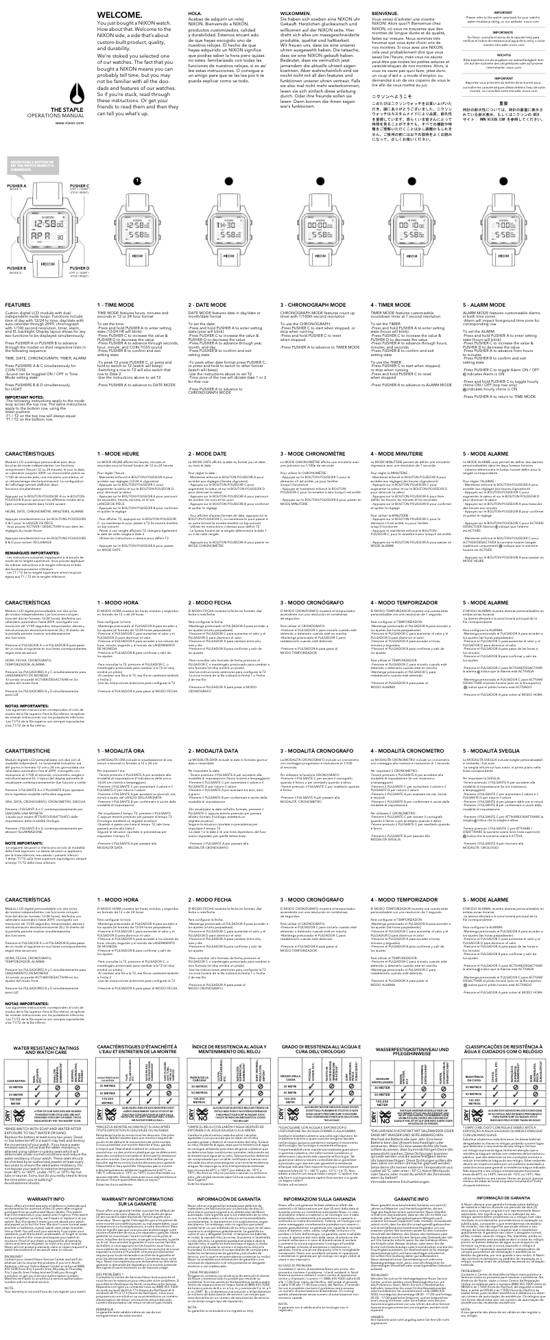 Imagen de la primera página del manual del dispositivo Surf & Tide A1282