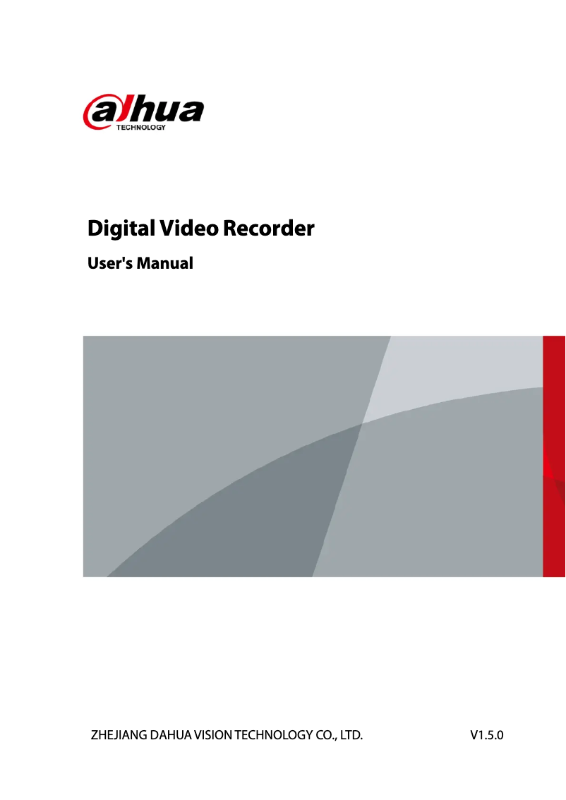 Imagen de la primera página del manual del dispositivo XVR5232AN-X