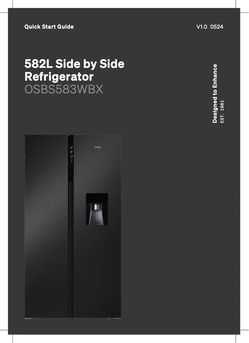 Imagen de la primera página del manual del dispositivo OSBS583WBX