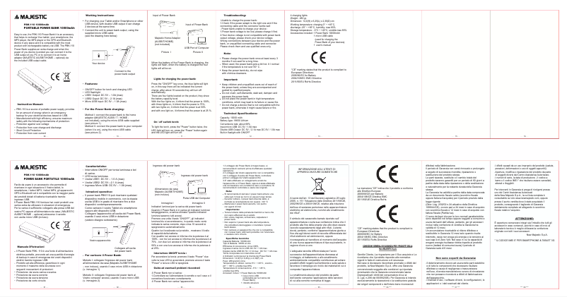 Imagen de la primera página del manual del dispositivo PBK-110