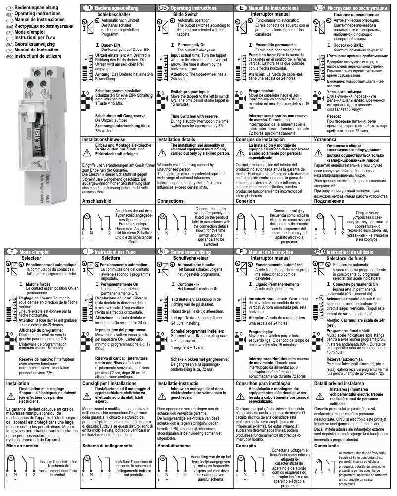 Imagen de la primera página del manual del dispositivo VS 10