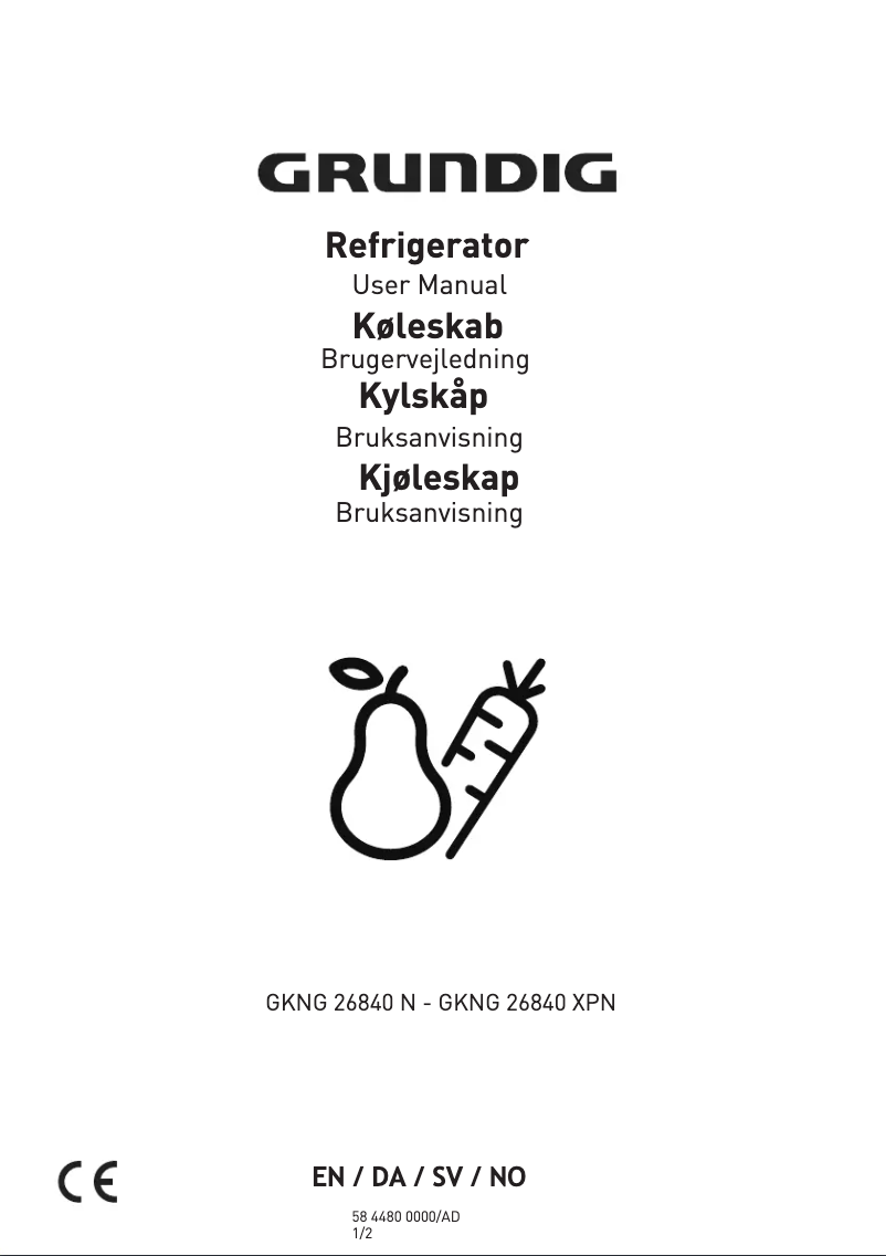 Página nº 1 - Manual de usuario Grundig GKNG 26840 XPN