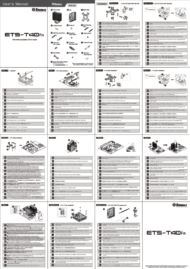 Página nº 1 - Manual de usuario Enermax T.B.Apollish ETS-T40