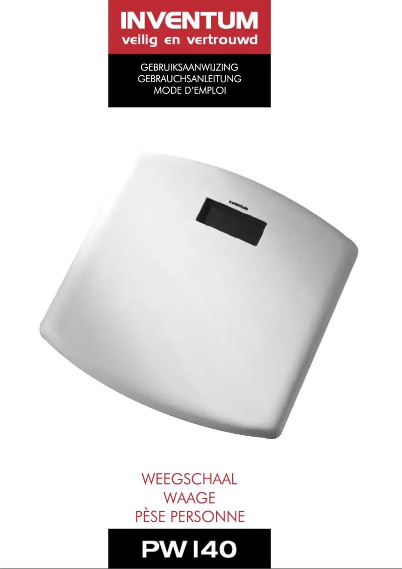 Imagen de la primera página del manual del dispositivo PW140