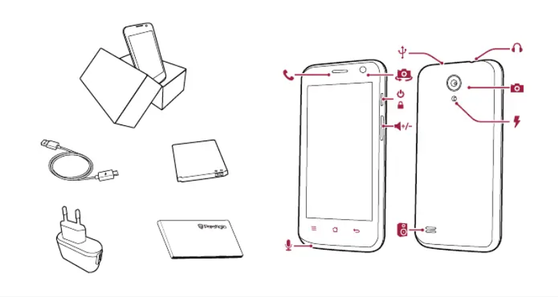 Página 1 del manual Guía de inicio rápido Prestigio MultiPhone 3450 Duo