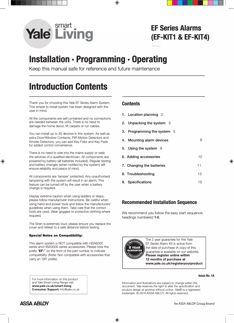 Imagen de la primera página del manual del dispositivo Easy Fit Kit 4