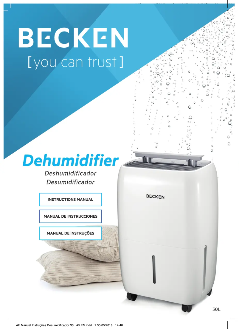 Imagen de la primera página del manual del dispositivo BDH1048