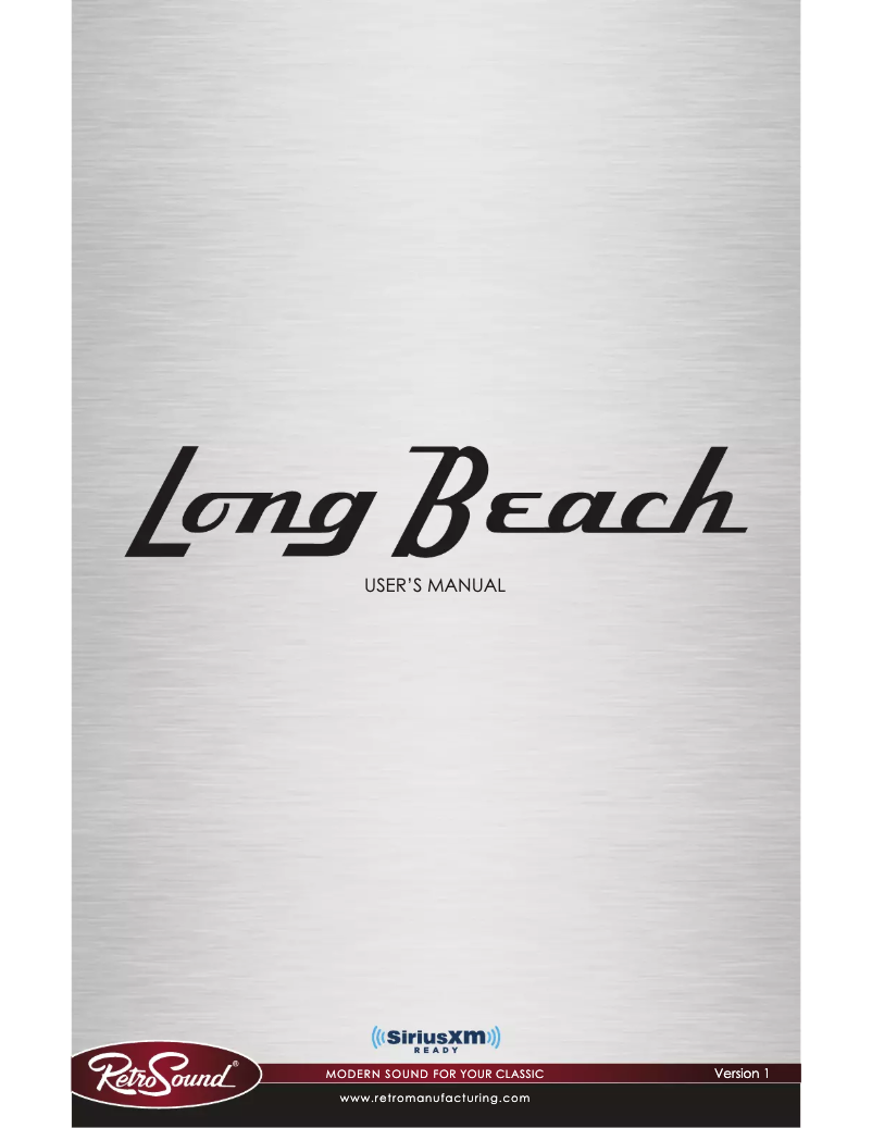 Imagen de la primera página del manual del dispositivo Long Beach SXM
