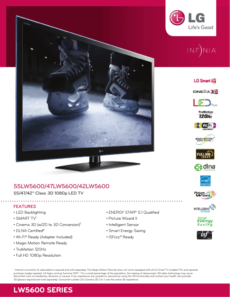 Imagen de la primera página del manual del dispositivo 47LW5600