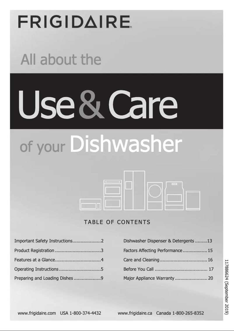 Página 1 del manual Manual de uso y mantenimiento Frigidaire FGID2479SF