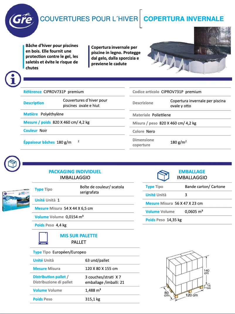 Página nº 1 - Manual de usuario Gre CIPROV731P