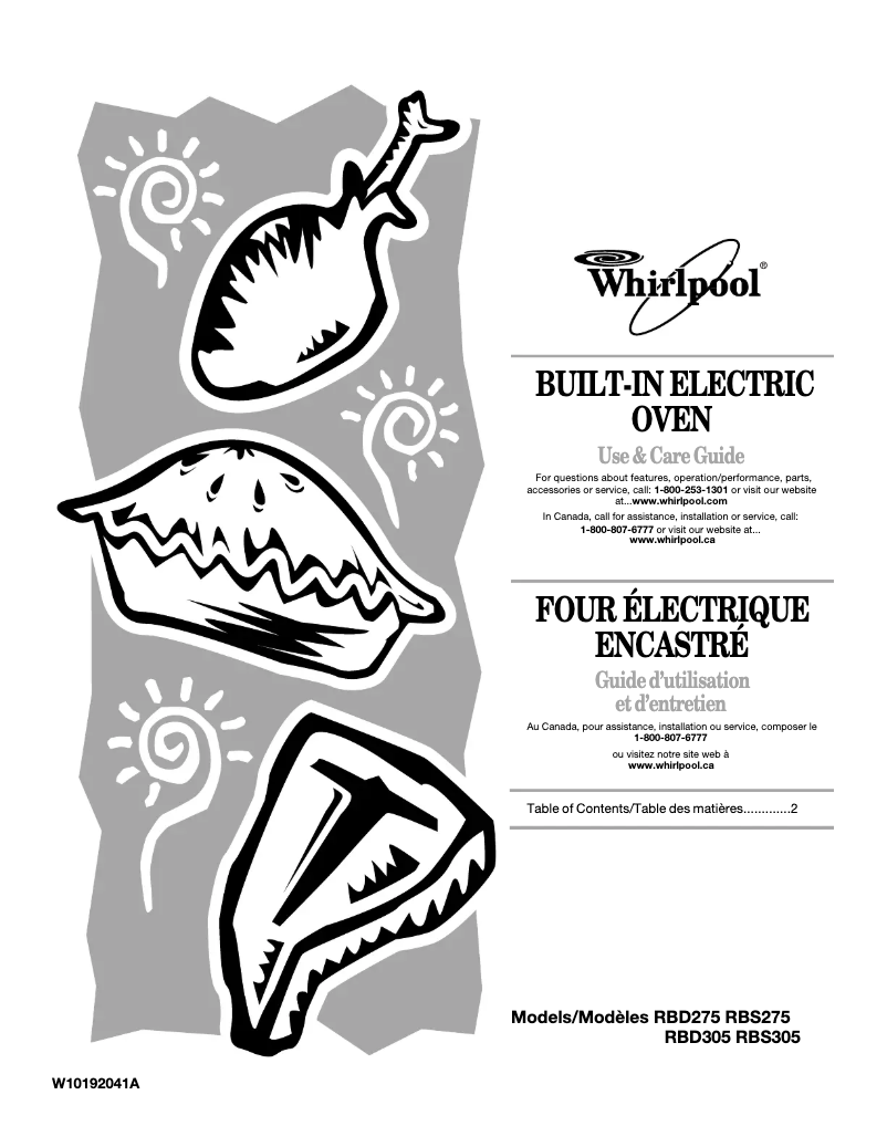 Página 1 del manual Manual de usuario Whirlpool GBD309PVB