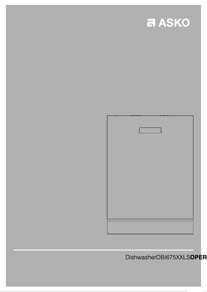 Página 1 del manual Manual de usuario Asko DBI675IXXLS