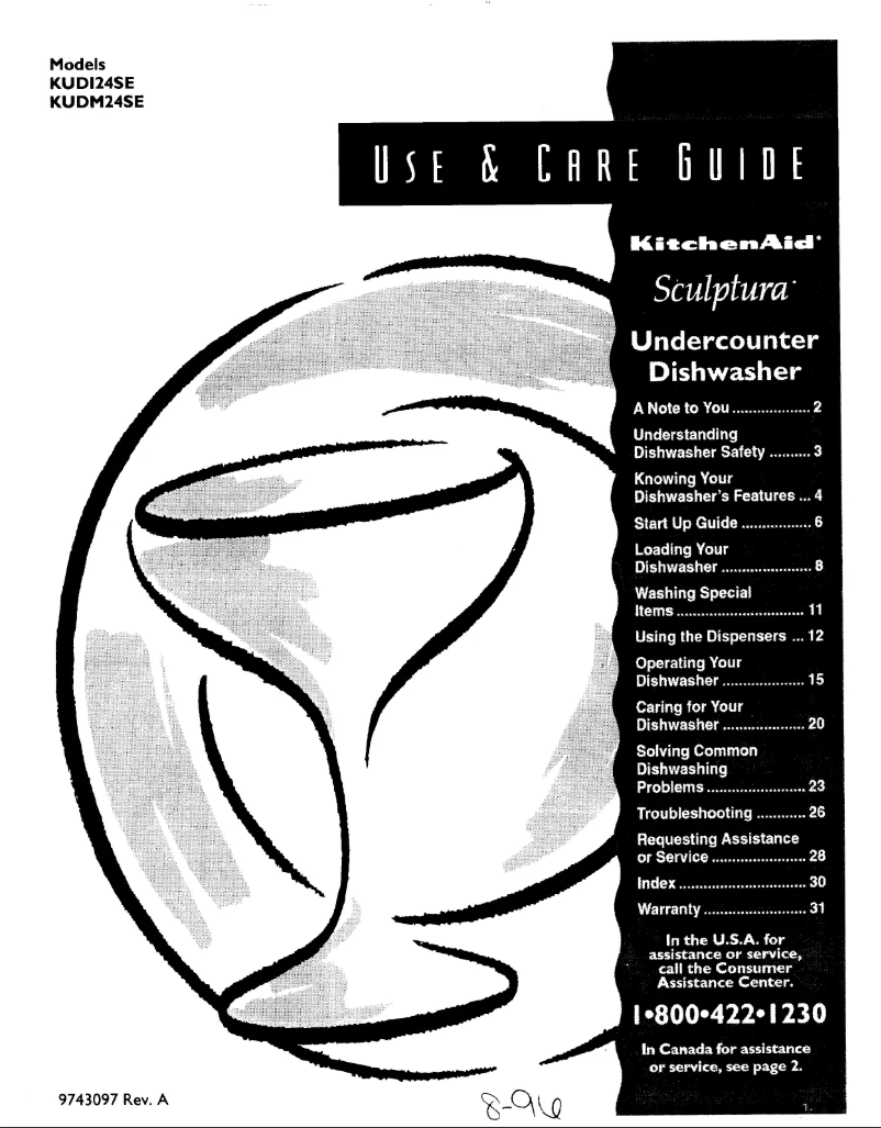 Imagen de la primera página del manual del dispositivo Sculptura KUDM24SEBL5