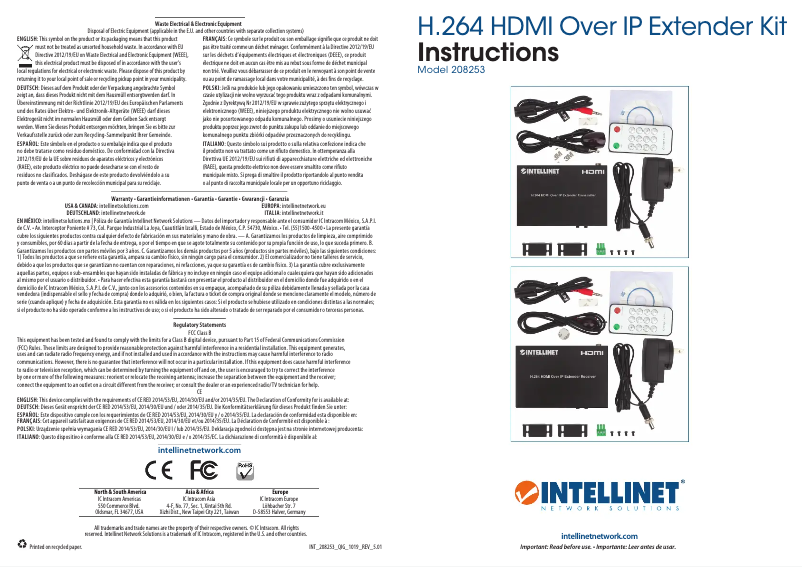 Página 1 del manual Manual de usuario Intellinet 208253