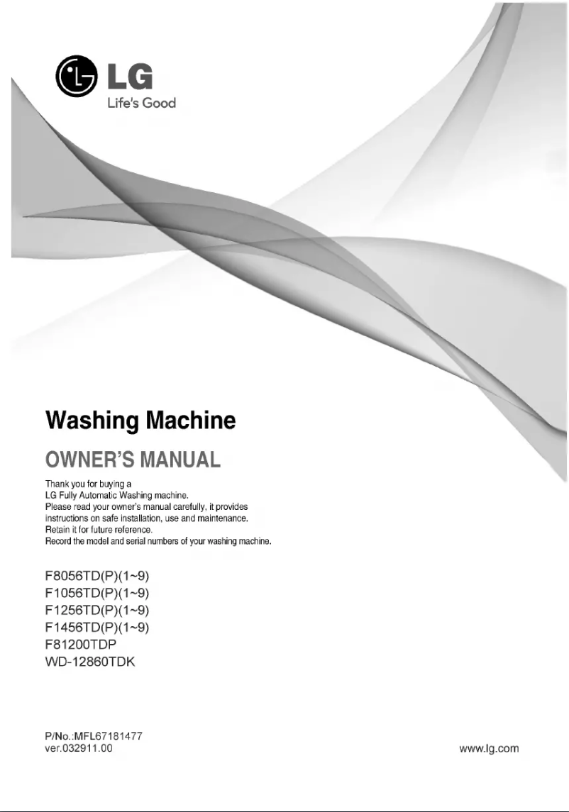 Página 1 del manual Manual de usuario LG F81200TDP