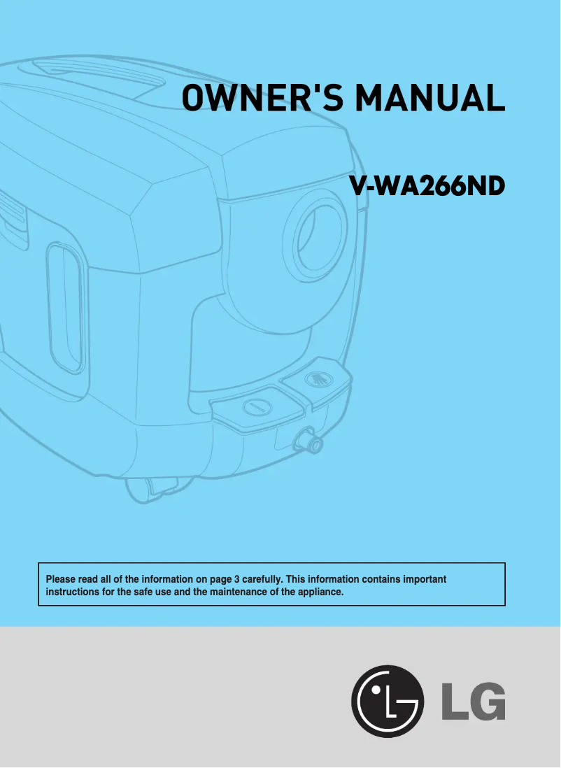 Imagen de la primera página del manual del dispositivo V-WA266ND