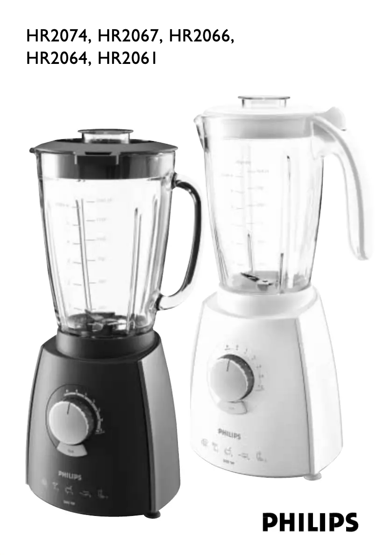 Página 1 del manual Manual de usuario Philips Miniblender HR2870