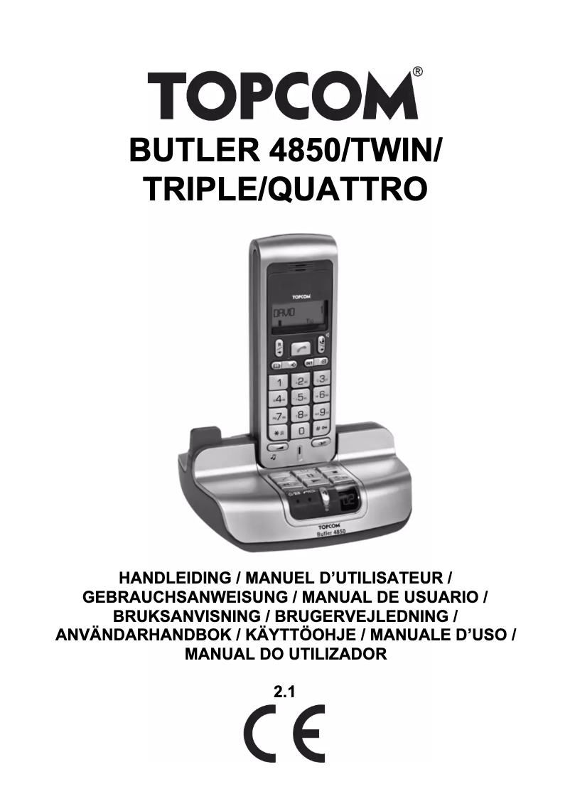 Imagen de la primera página del manual del dispositivo Butler 4850