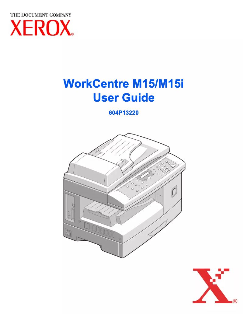Imagen de la primera página del manual del dispositivo WorkCentre M15