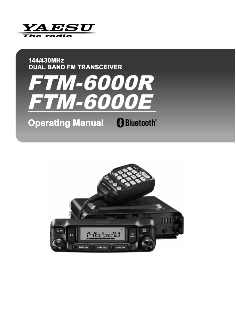 Página nº 1 - Manual de usuario Yaesu FTM-6000R