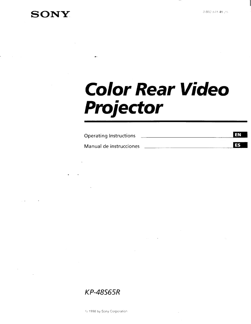 Imagen de la primera página del manual del dispositivo KP-48S65R