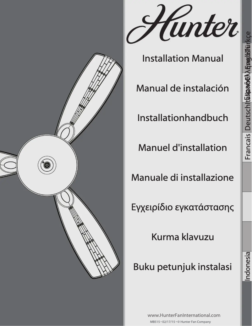 Página 1 del manual Manual de usuario Hunter Kohala