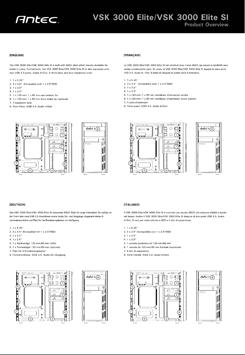 Imagen de la primera página del manual del dispositivo VSK3000 Elite