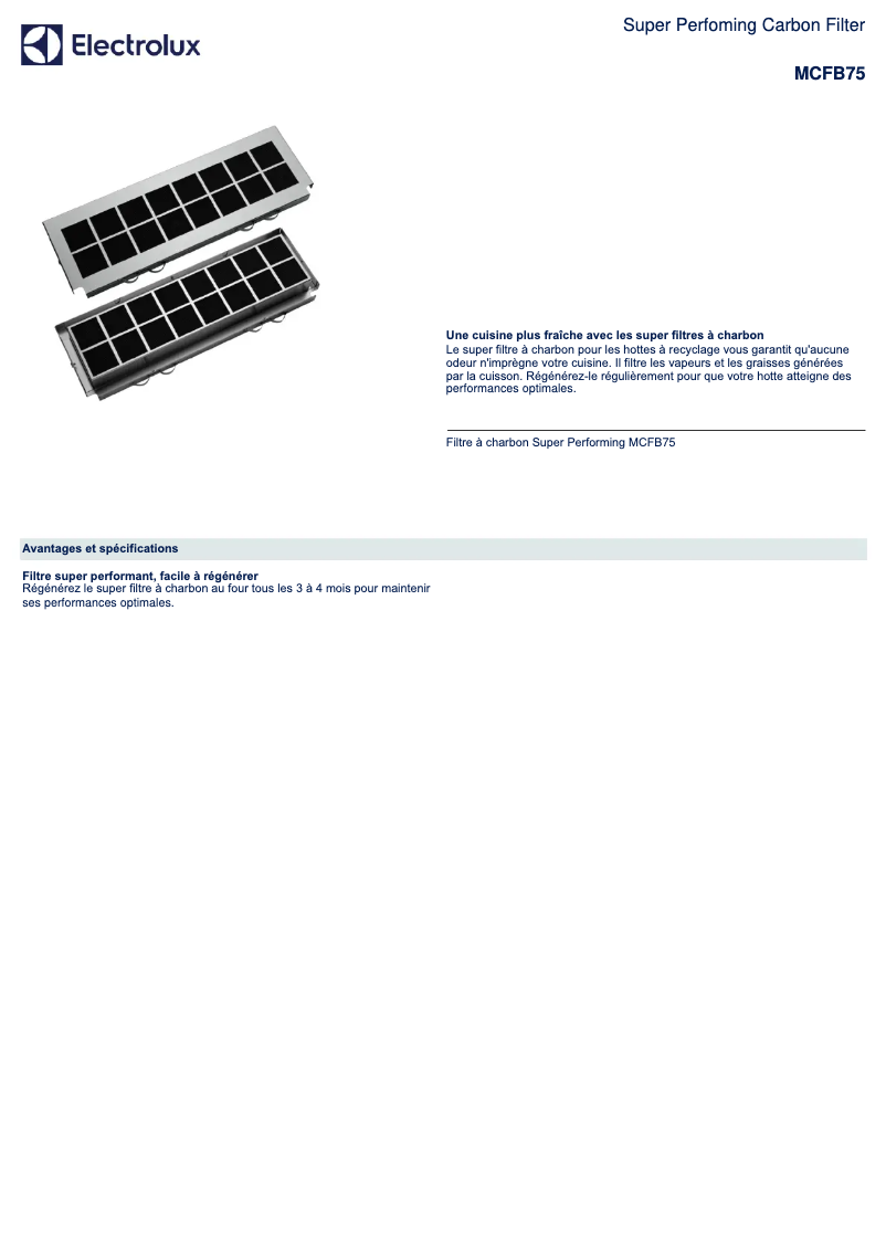 Imagen de la primera página del manual del dispositivo MCFB75