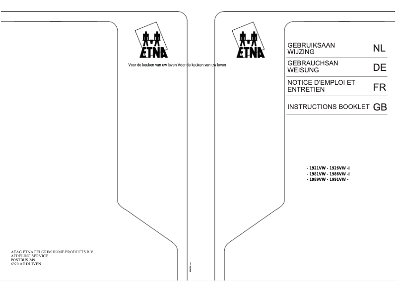 Imagen de la primera página del manual del dispositivo 1991
