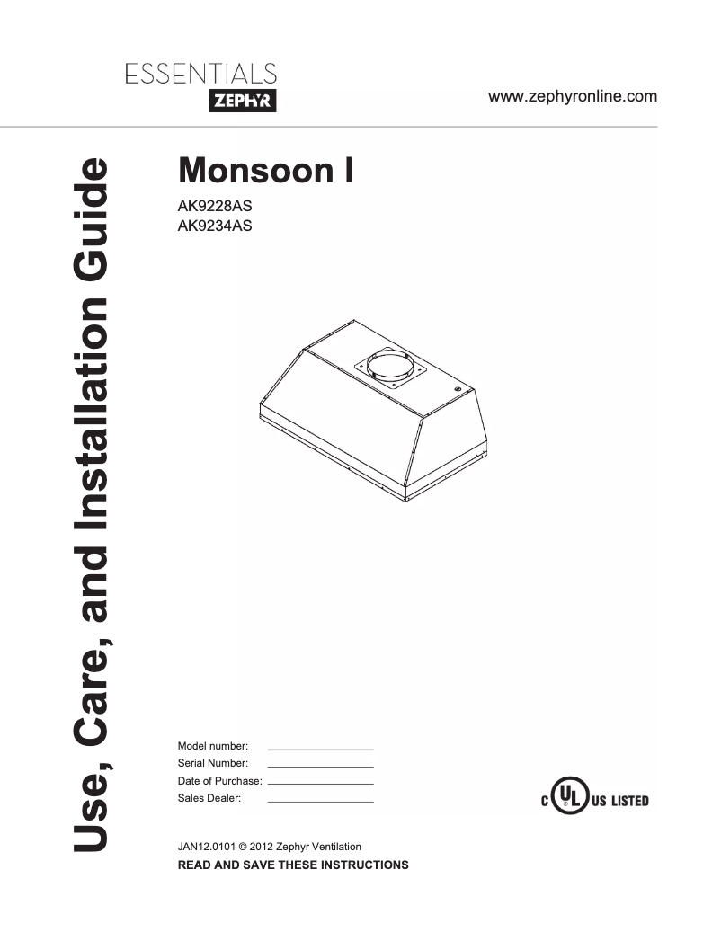 Imagen de la primera página del manual del dispositivo AK9234AS