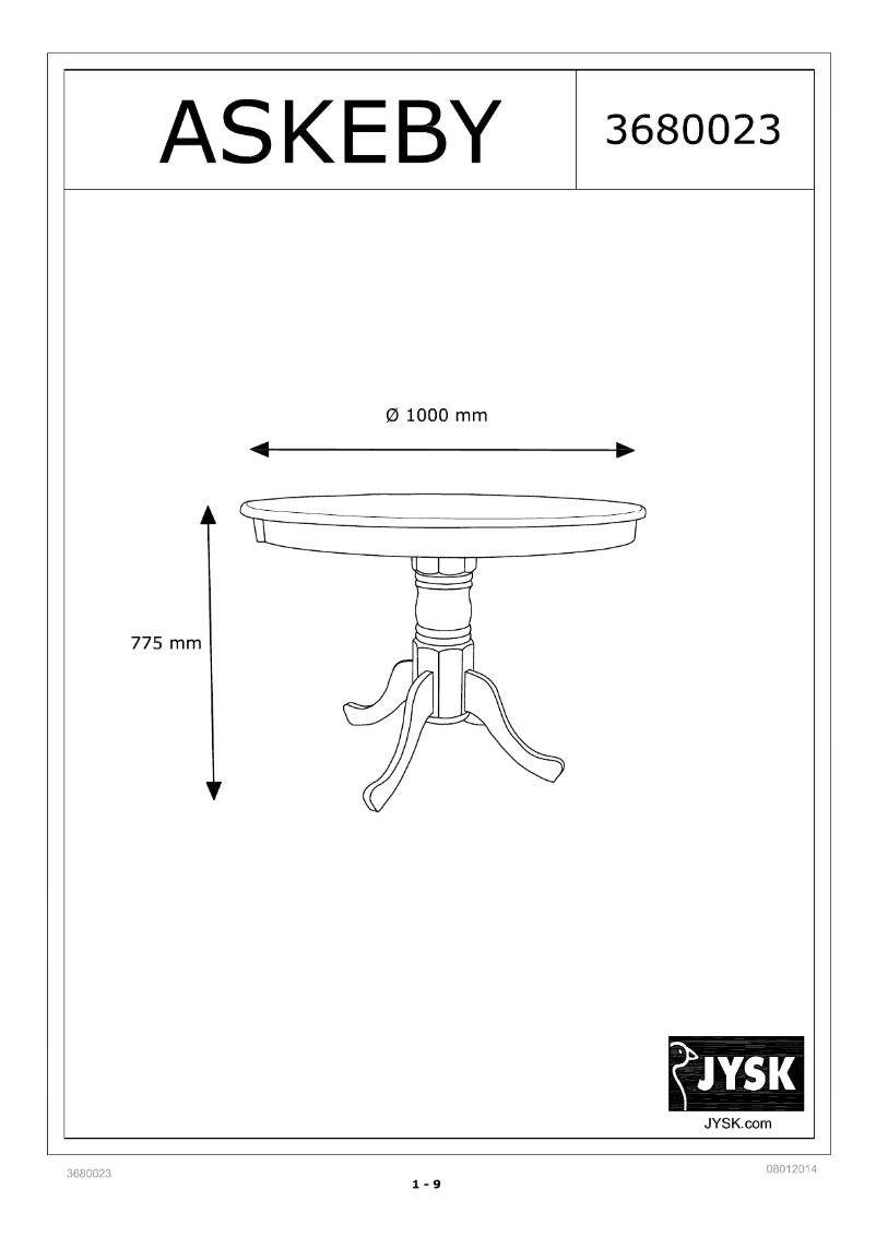 Imagen de la primera página del manual del dispositivo Askeby (100x75)