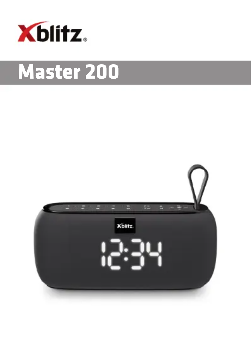 Página 1 del manual Manual de usuario Xblitz Master 200