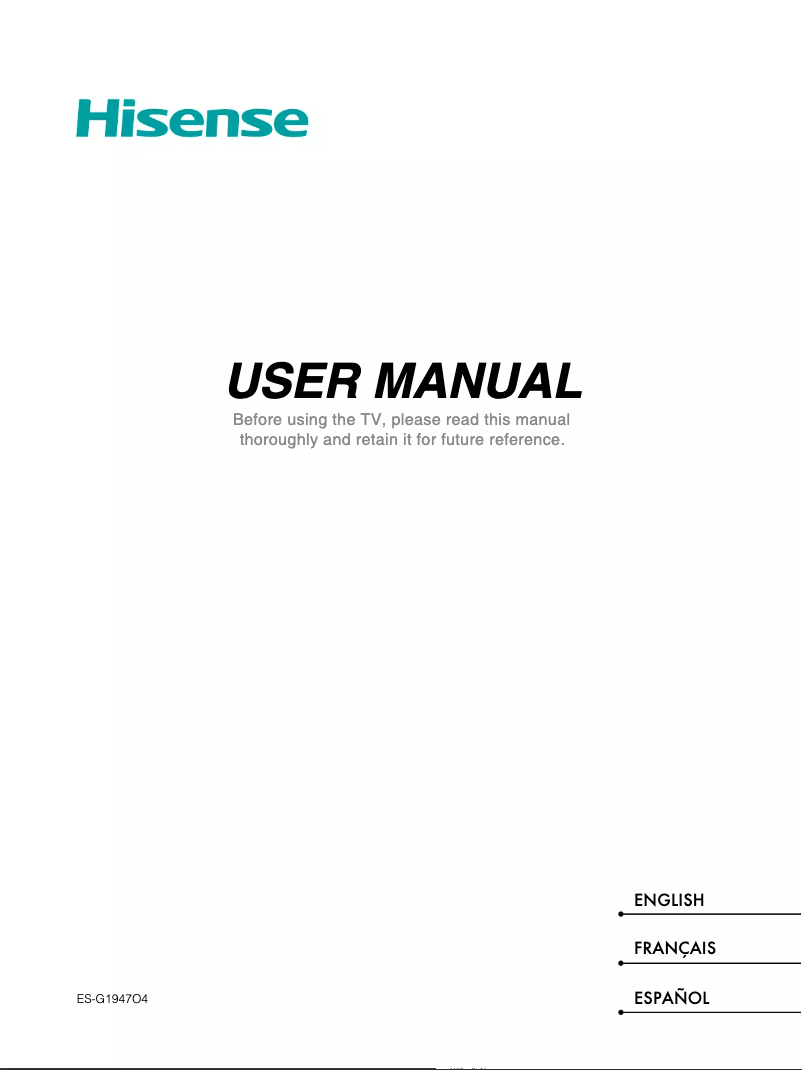 Imagen de la primera página del manual del dispositivo 70H6570G