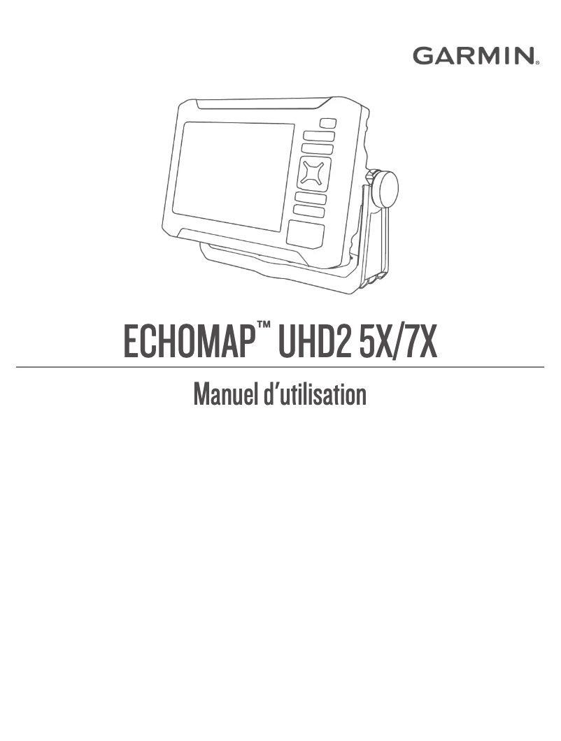 Página 1 del manual Manual de usuario Garmin ECHOMAP UHD2 5X