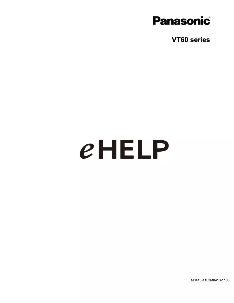 Imagen de la primera página del manual del dispositivo Viera TC-P65VT60