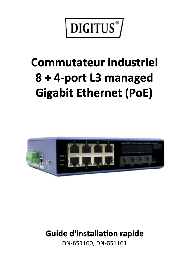 Imagen de la primera página del manual del dispositivo DN-651161