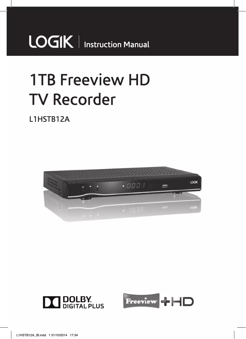 Imagen de la primera página del manual del dispositivo L1HSTB12A