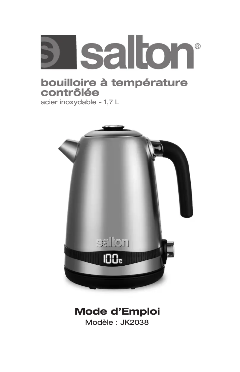 Página 1 del manual Manual de usuario Salton JK2038