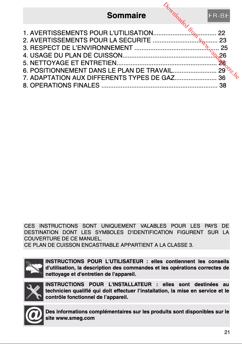 Imagen de la primera página del manual del dispositivo PGF96