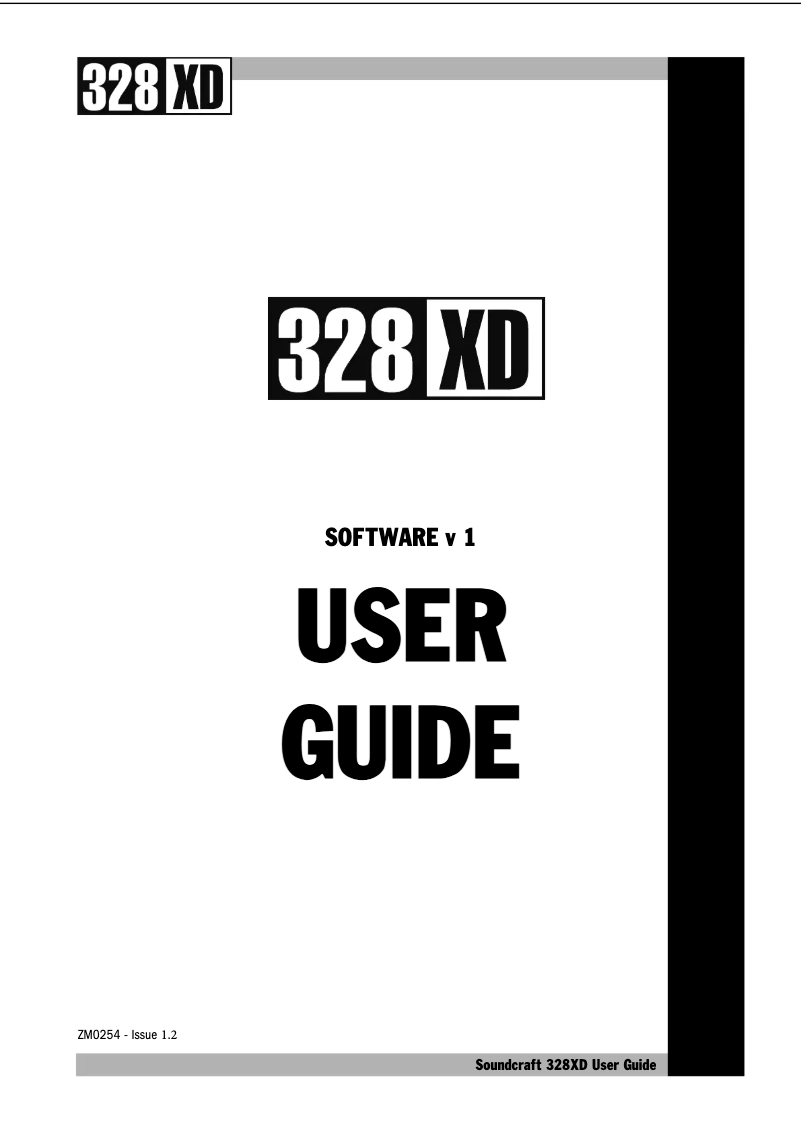 Imagen de la primera página del manual del dispositivo 328 XD