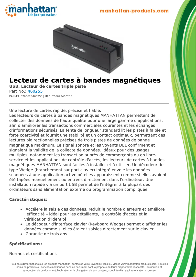 Imagen de la primera página del manual del dispositivo 460255