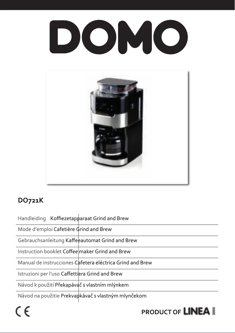 Imagen de la primera página del manual del dispositivo DO721K