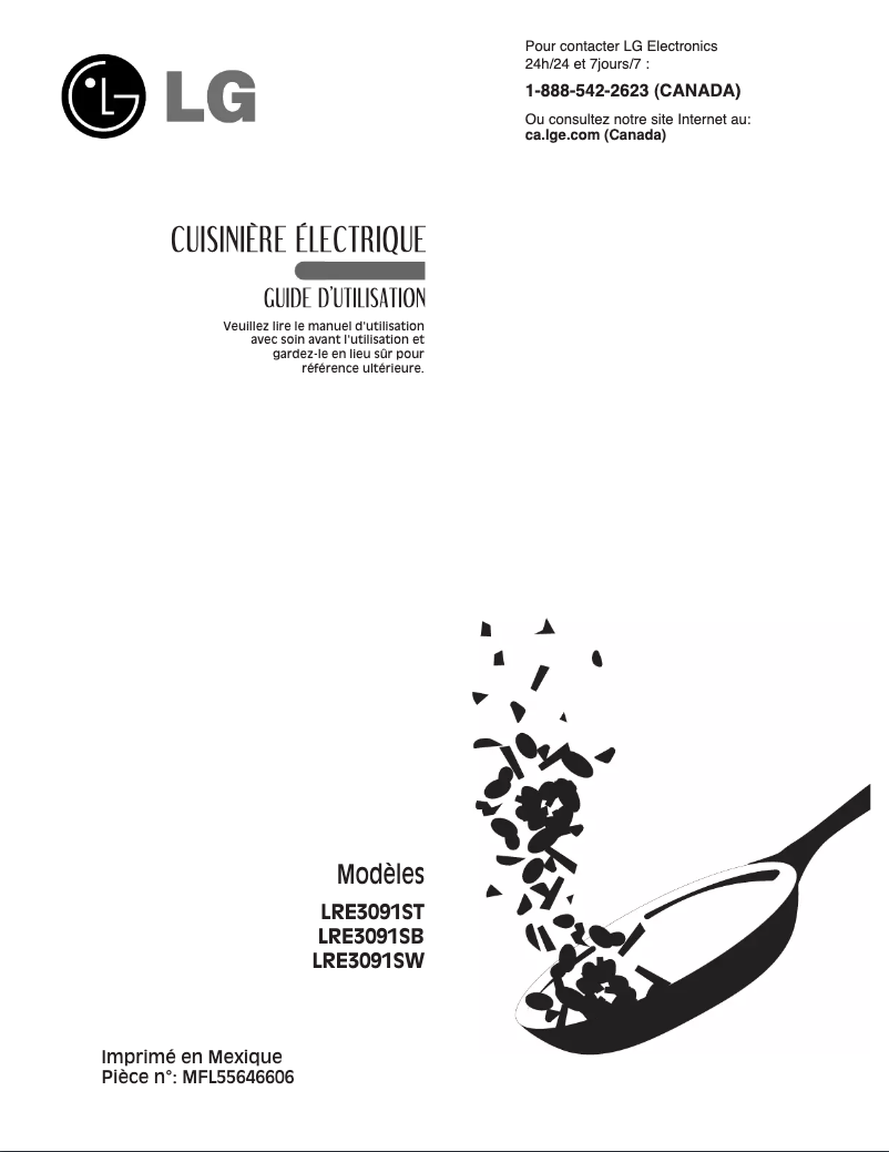 Página nº 1 - Manual de usuario LG LRE3091SW