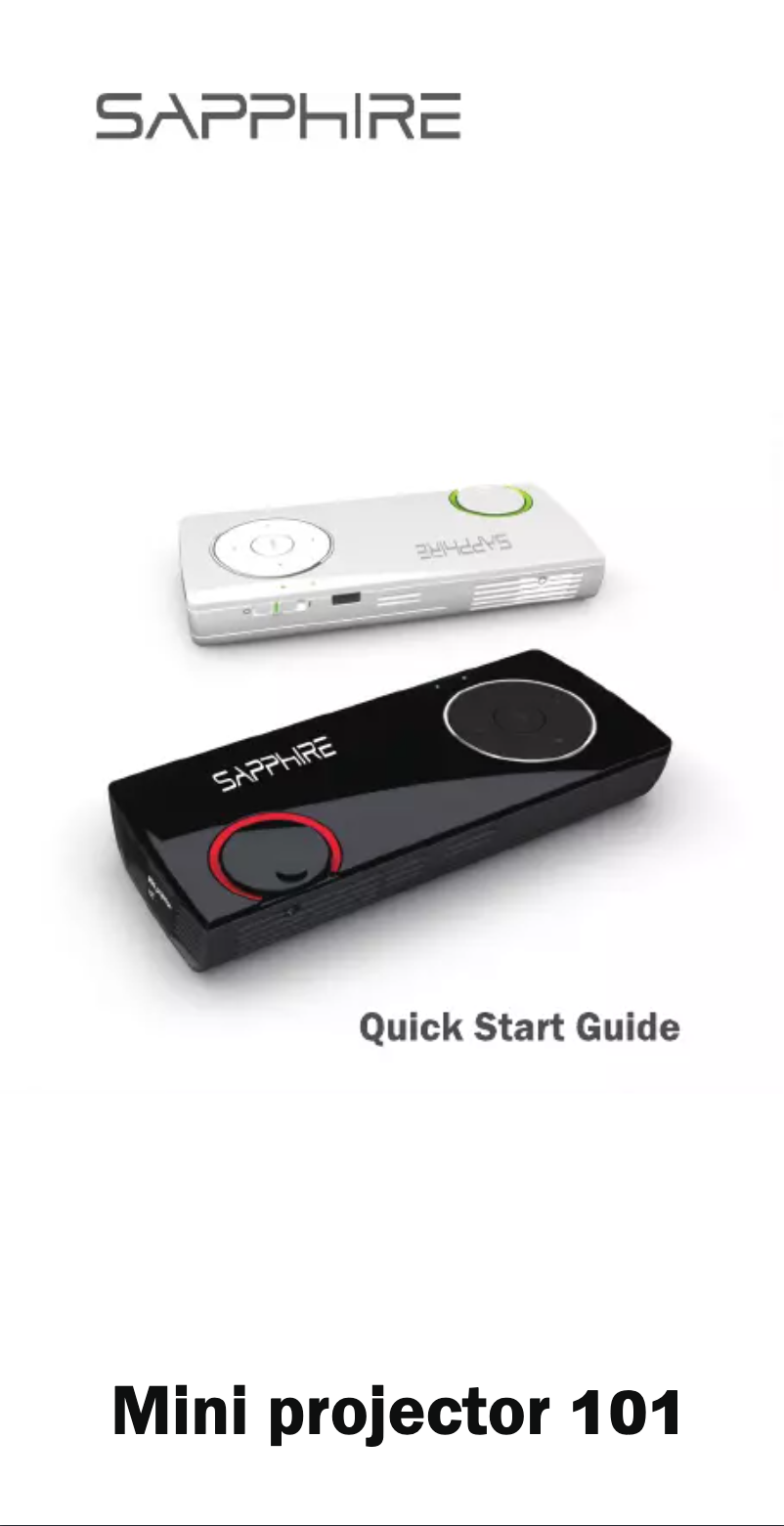 Imagen de la primera página del manual del dispositivo Mini-Projector 101