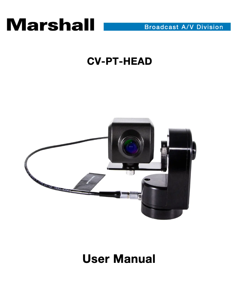 Imagen de la primera página del manual del dispositivo CV-PT-HEAD